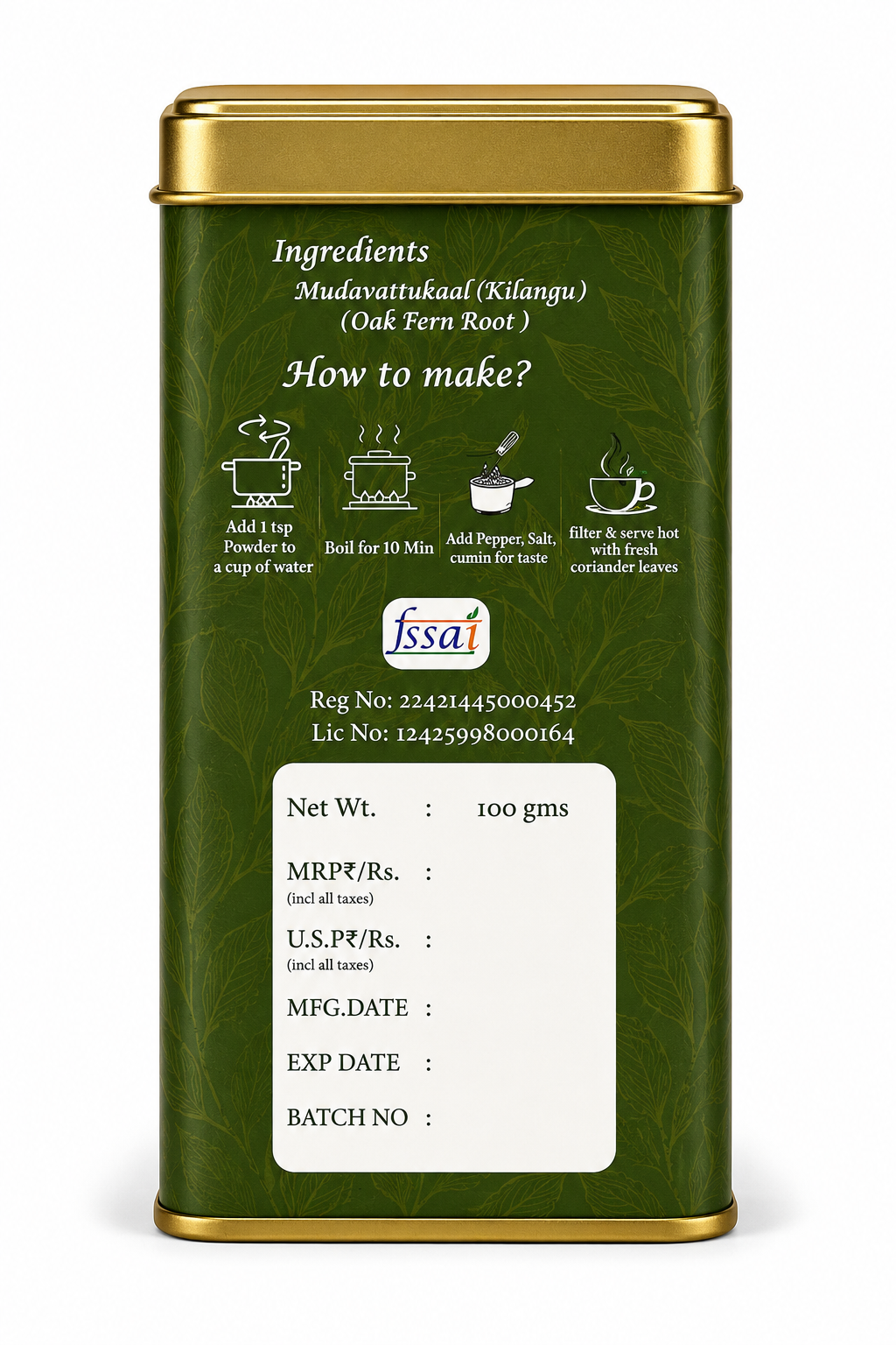Raw Mudavaatukazh Powder - Image 2